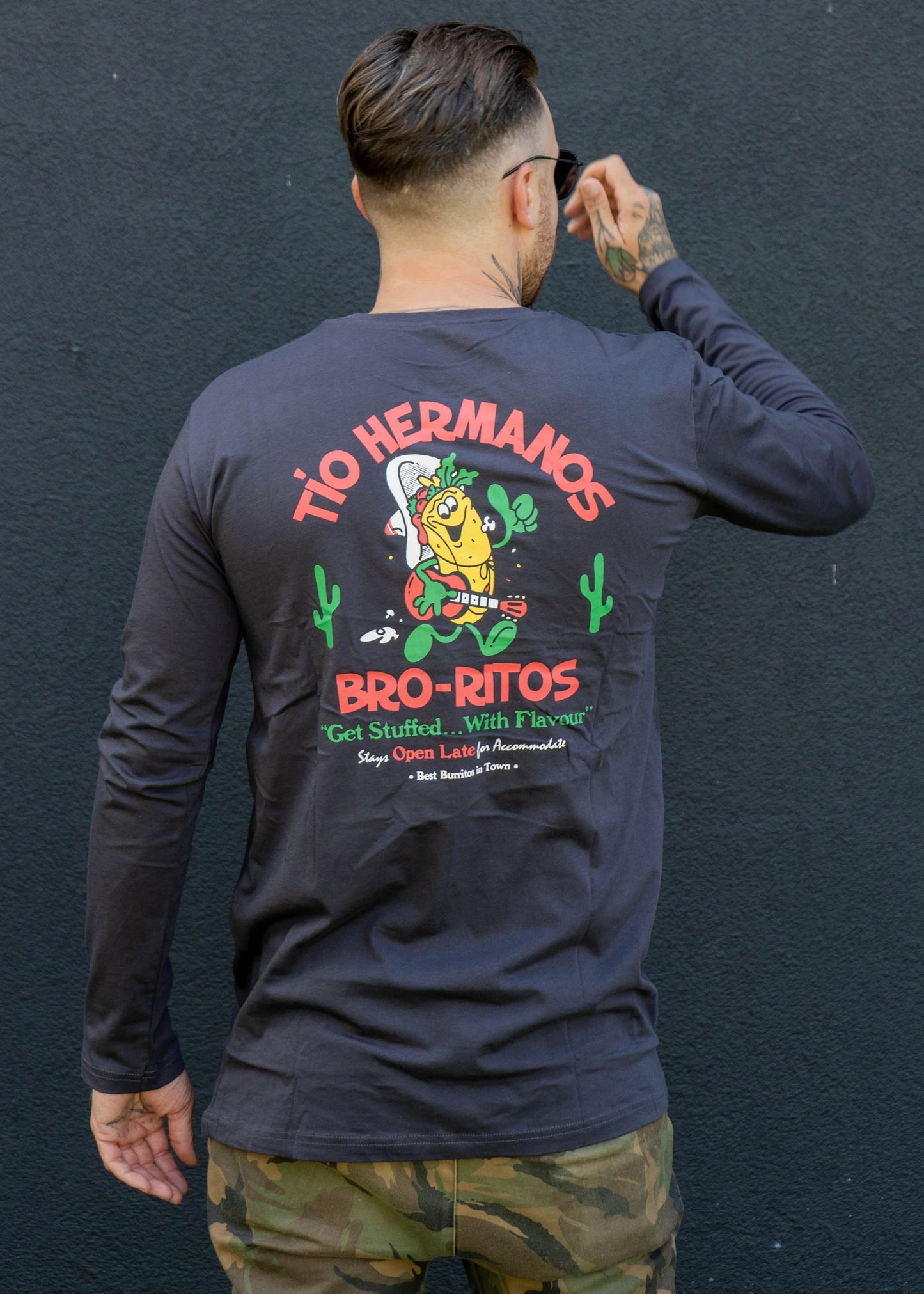 bro-ritos longsleeve (charcoal)