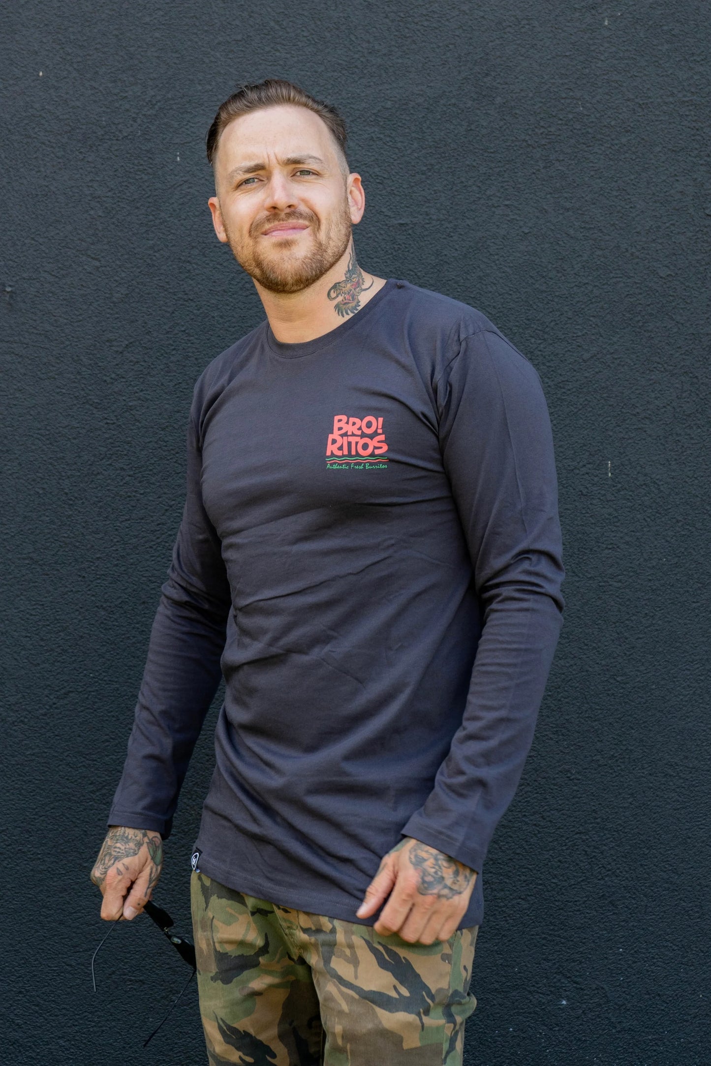 bro-ritos longsleeve (charcoal)