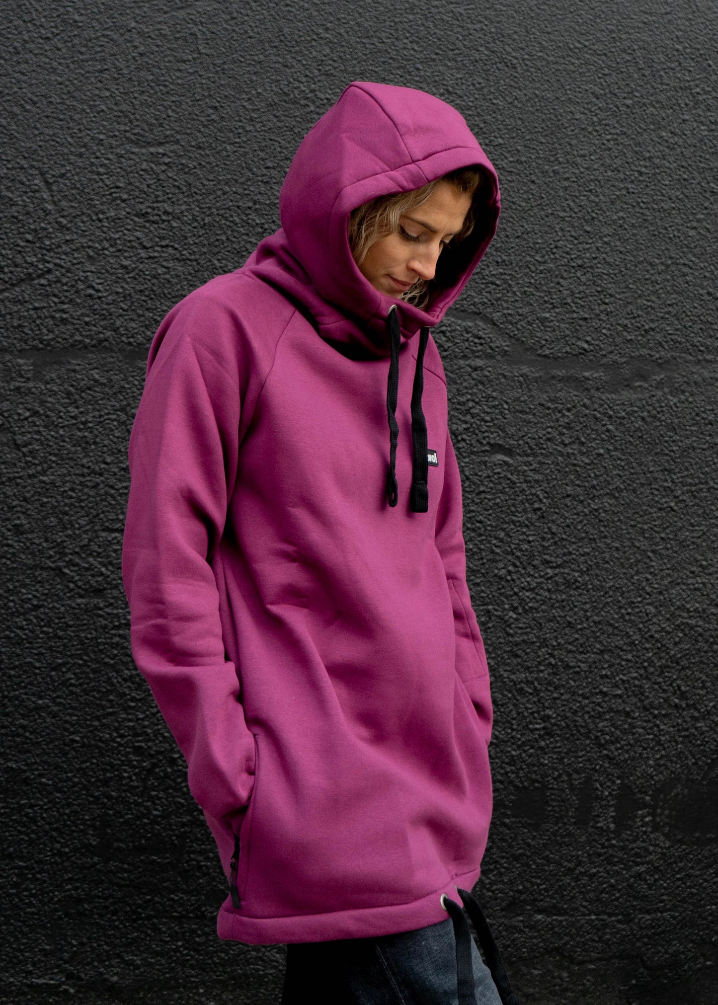 bro! chill n'shred hoodie (burgundy)