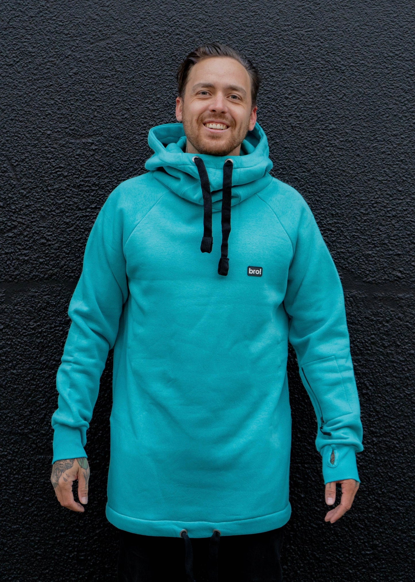 bro! chill n'shred hoodie (teal)