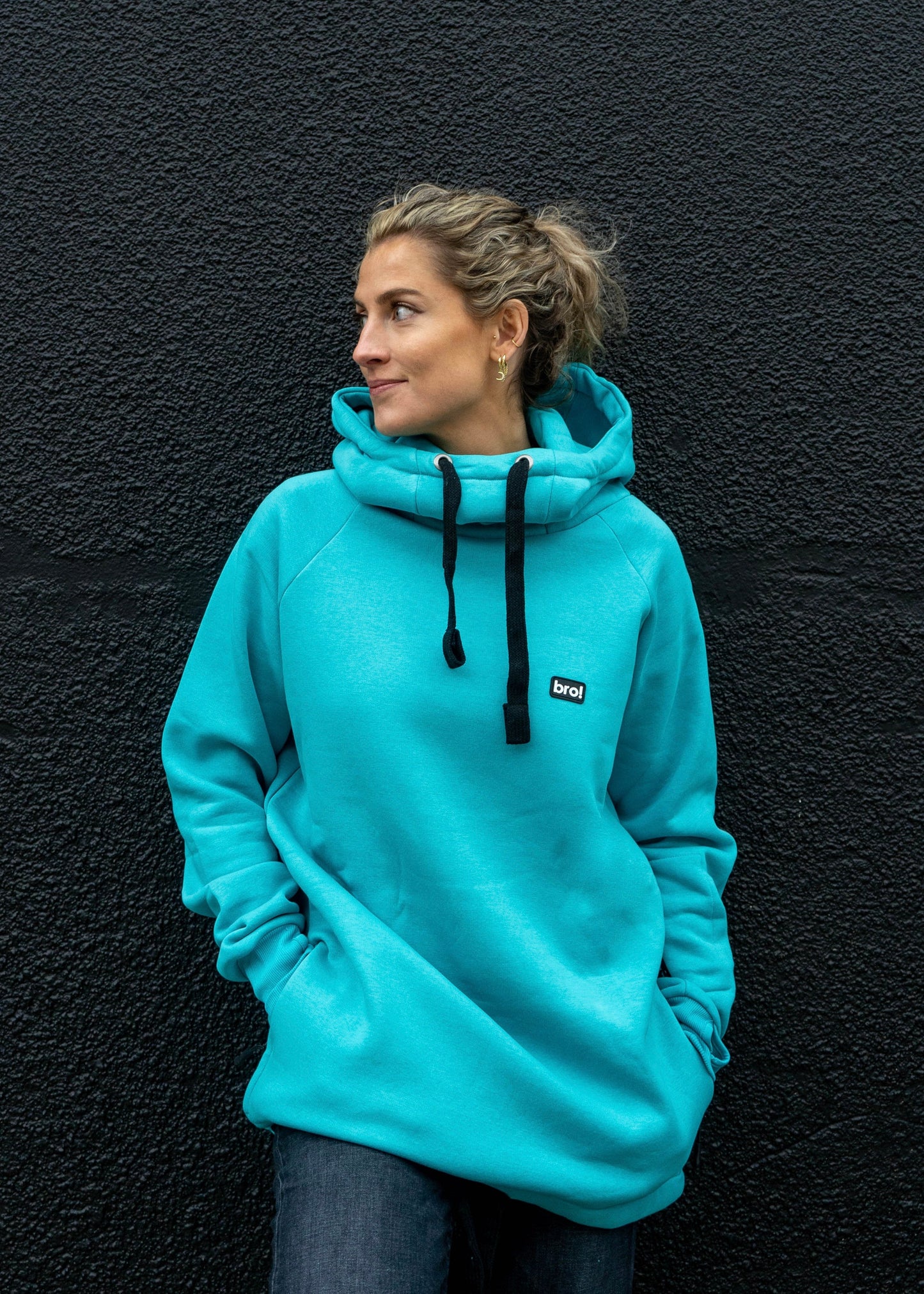 bro! chill n'shred hoodie (teal)