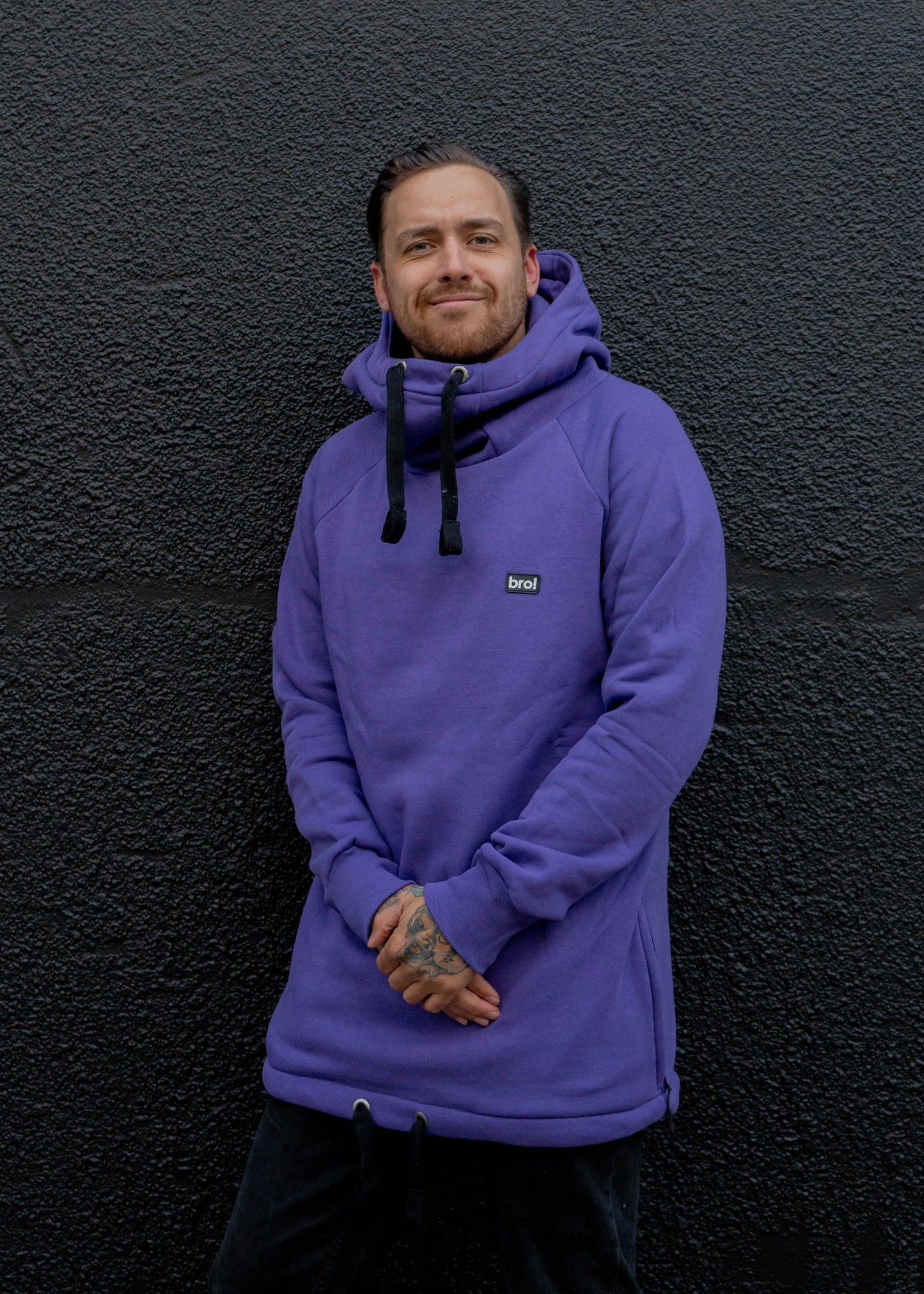 bro! chill n'shred hoodie (purple)