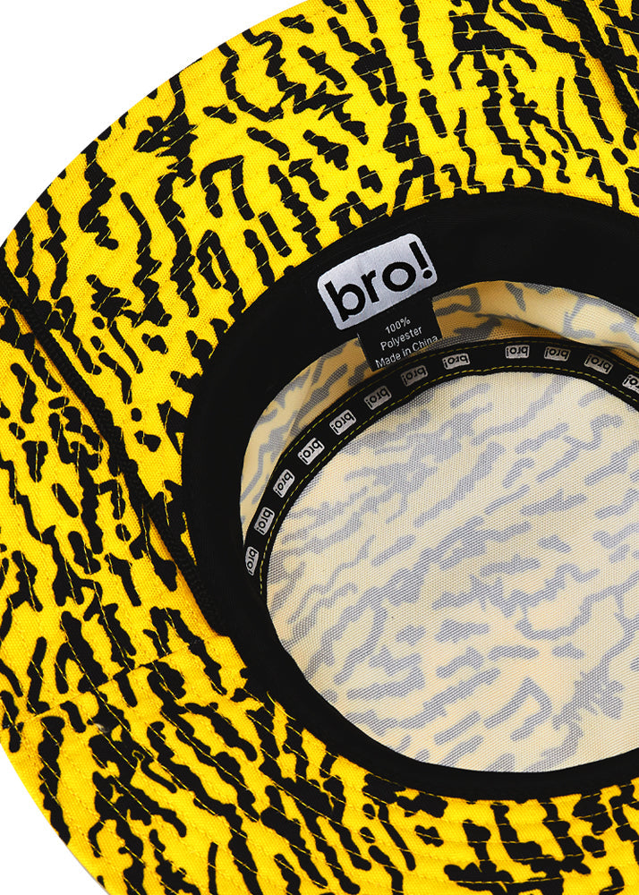 bro! boonie (scribble waves - yellow)