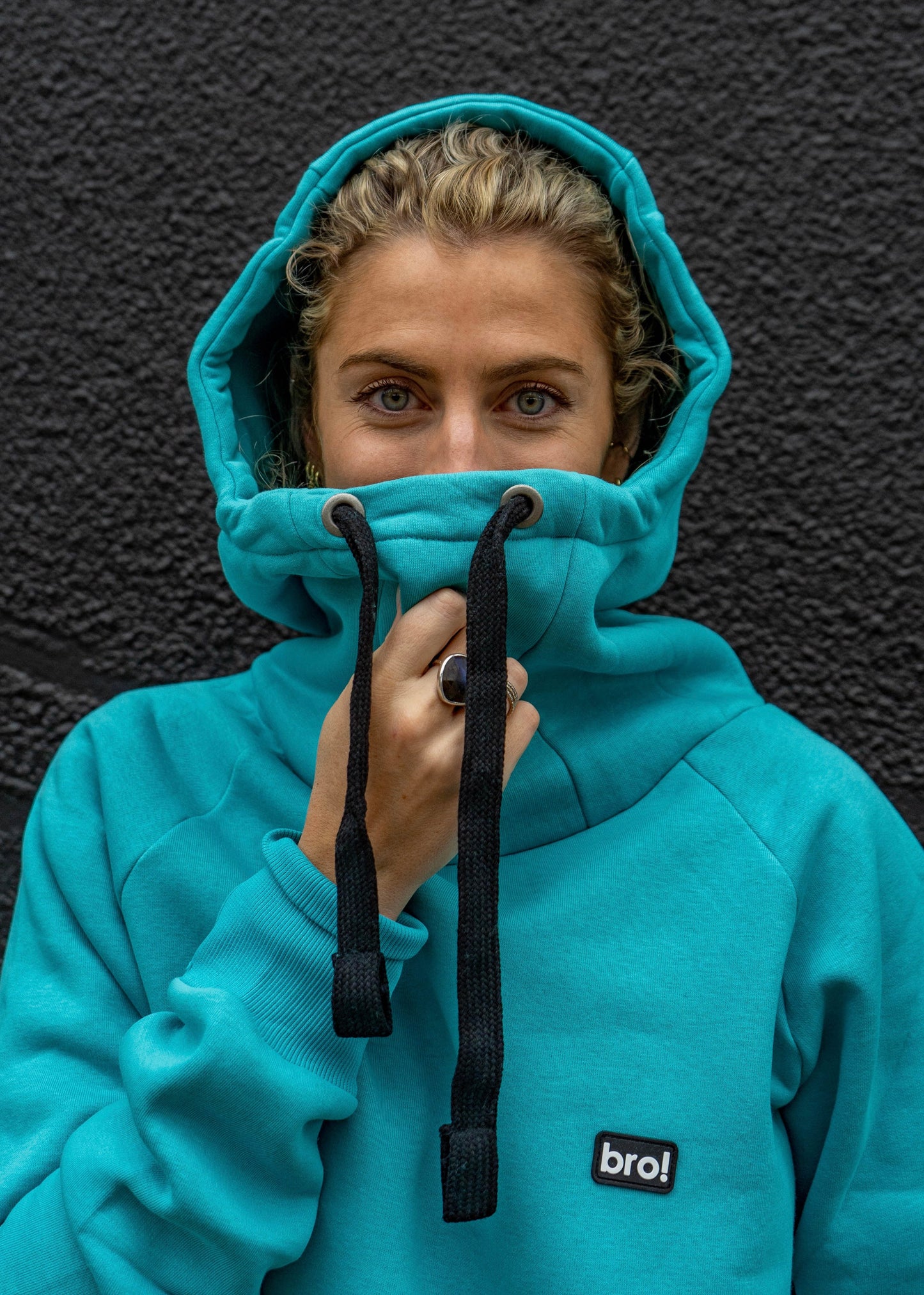 bro! chill n'shred hoodie (teal)