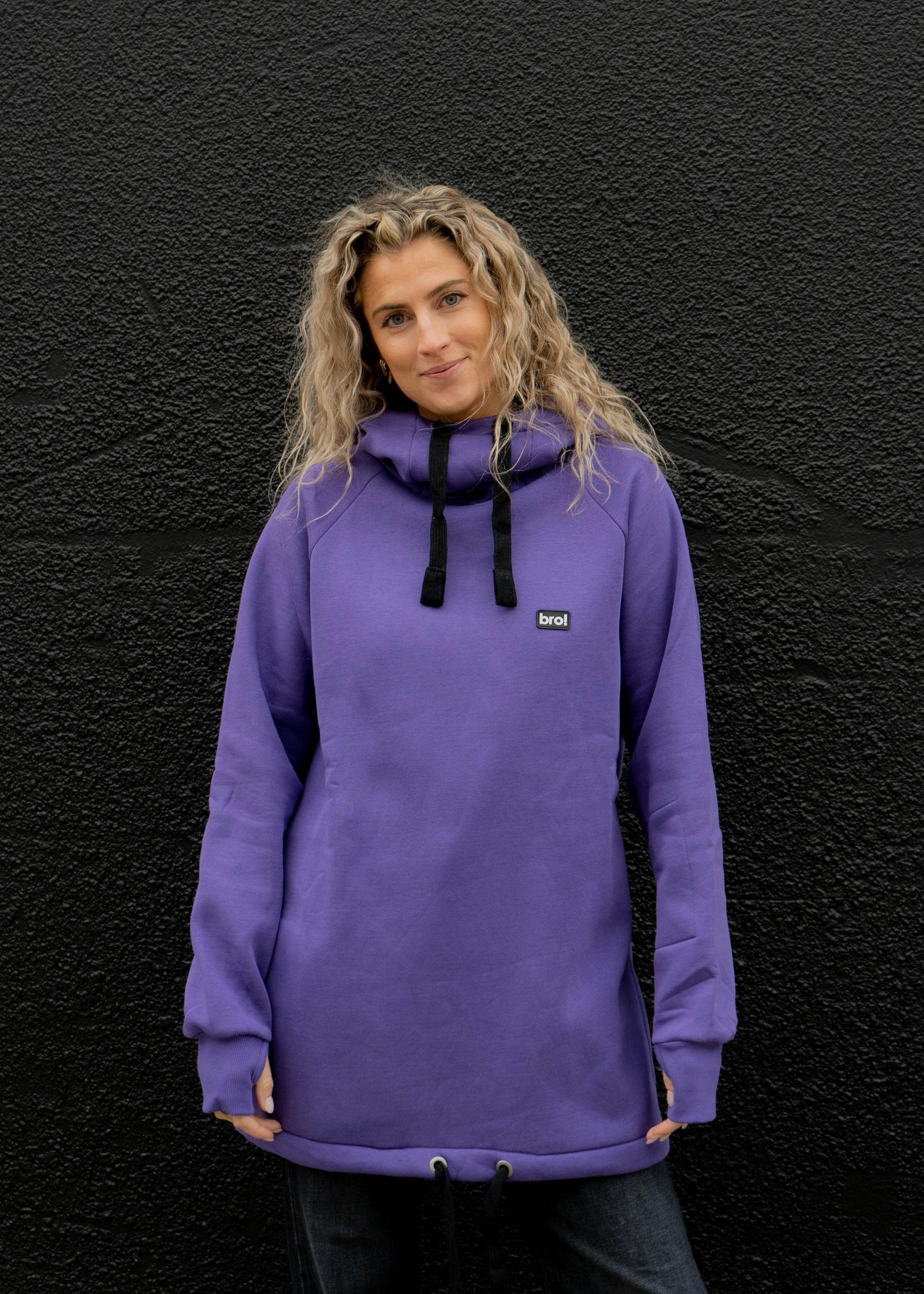 bro! chill n'shred hoodie (purple)