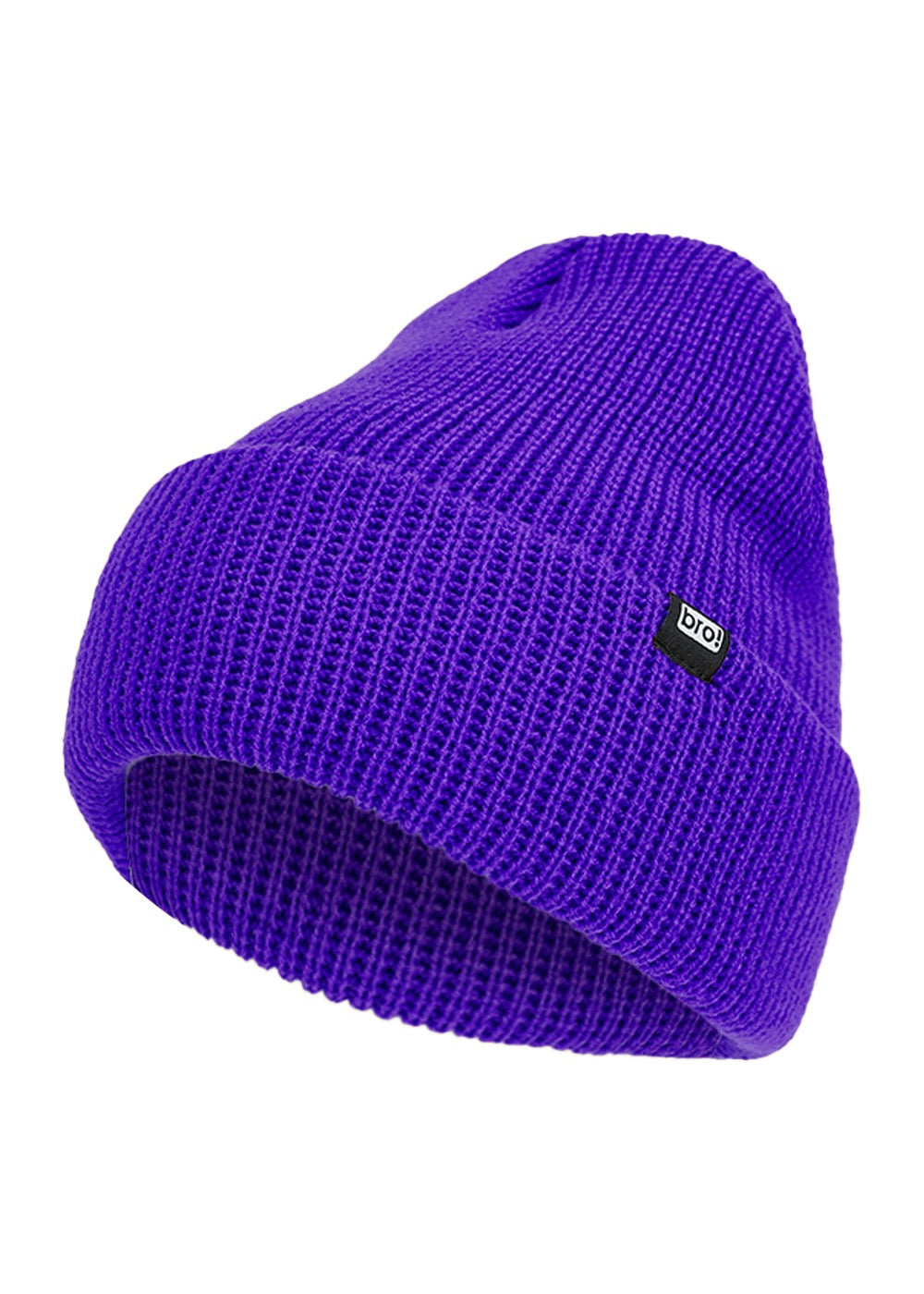 bro! waffle beanie (purple)