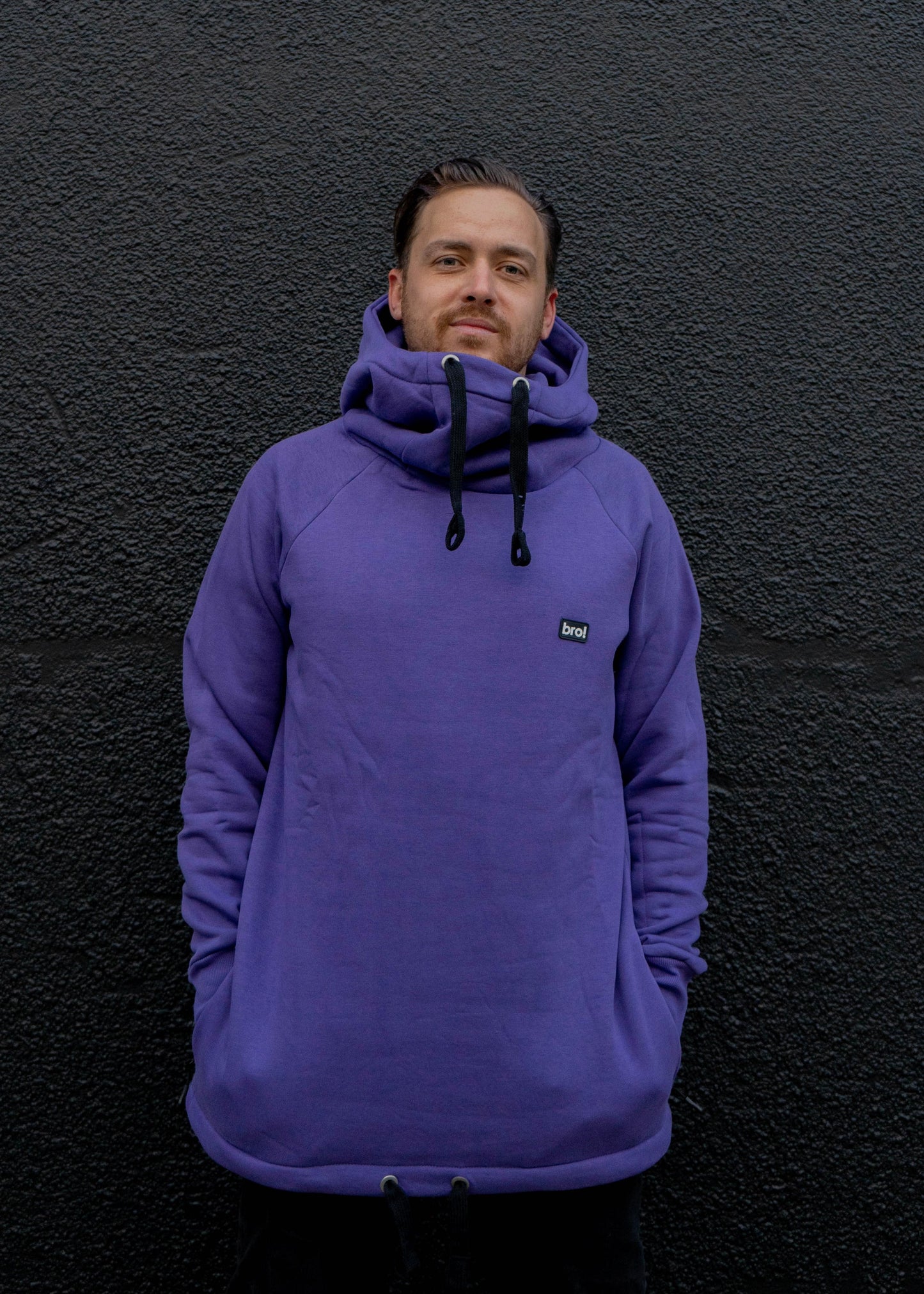 bro! chill n'shred hoodie (purple)