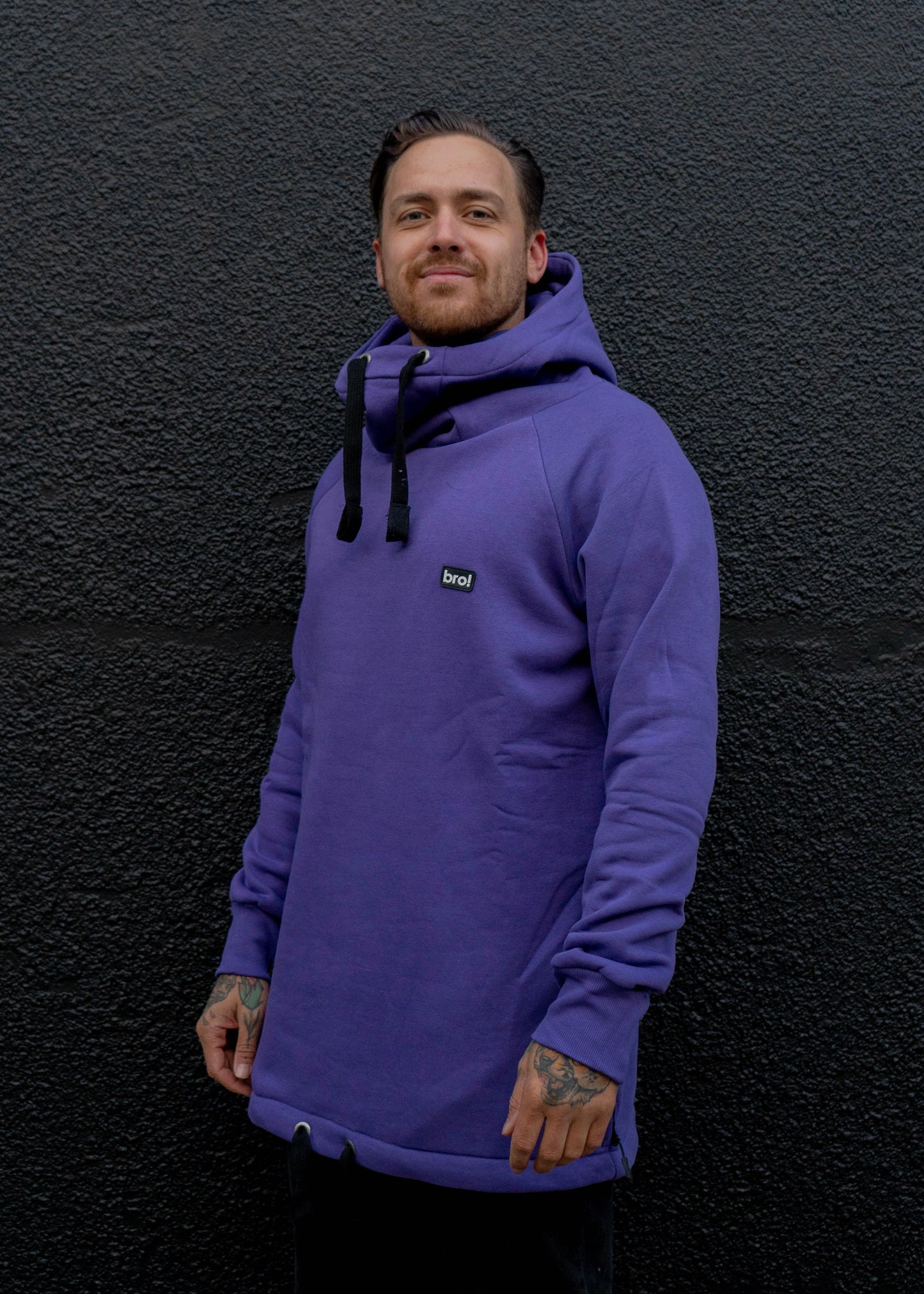 bro! chill n'shred hoodie (purple)