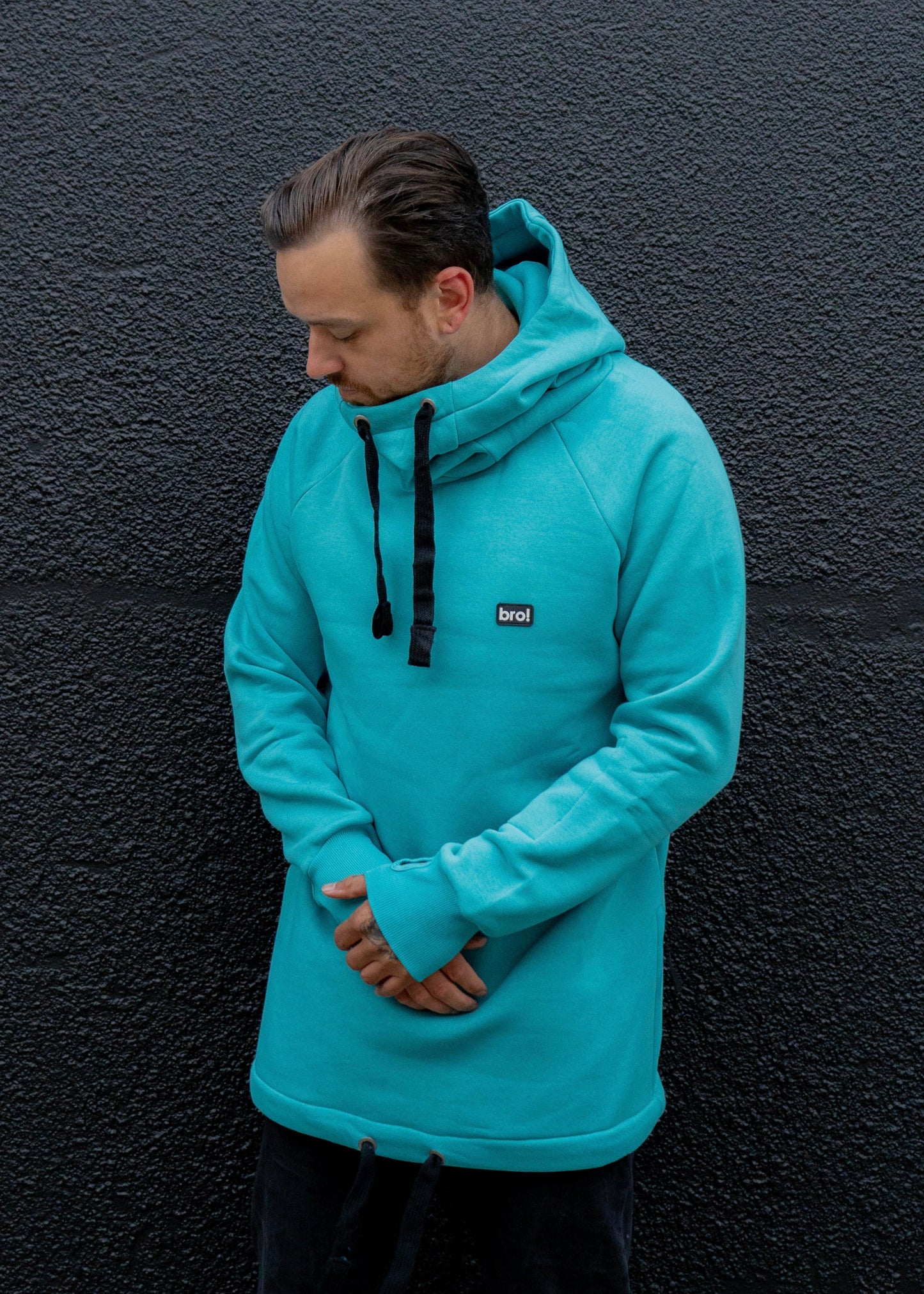 bro! chill n'shred hoodie (teal)