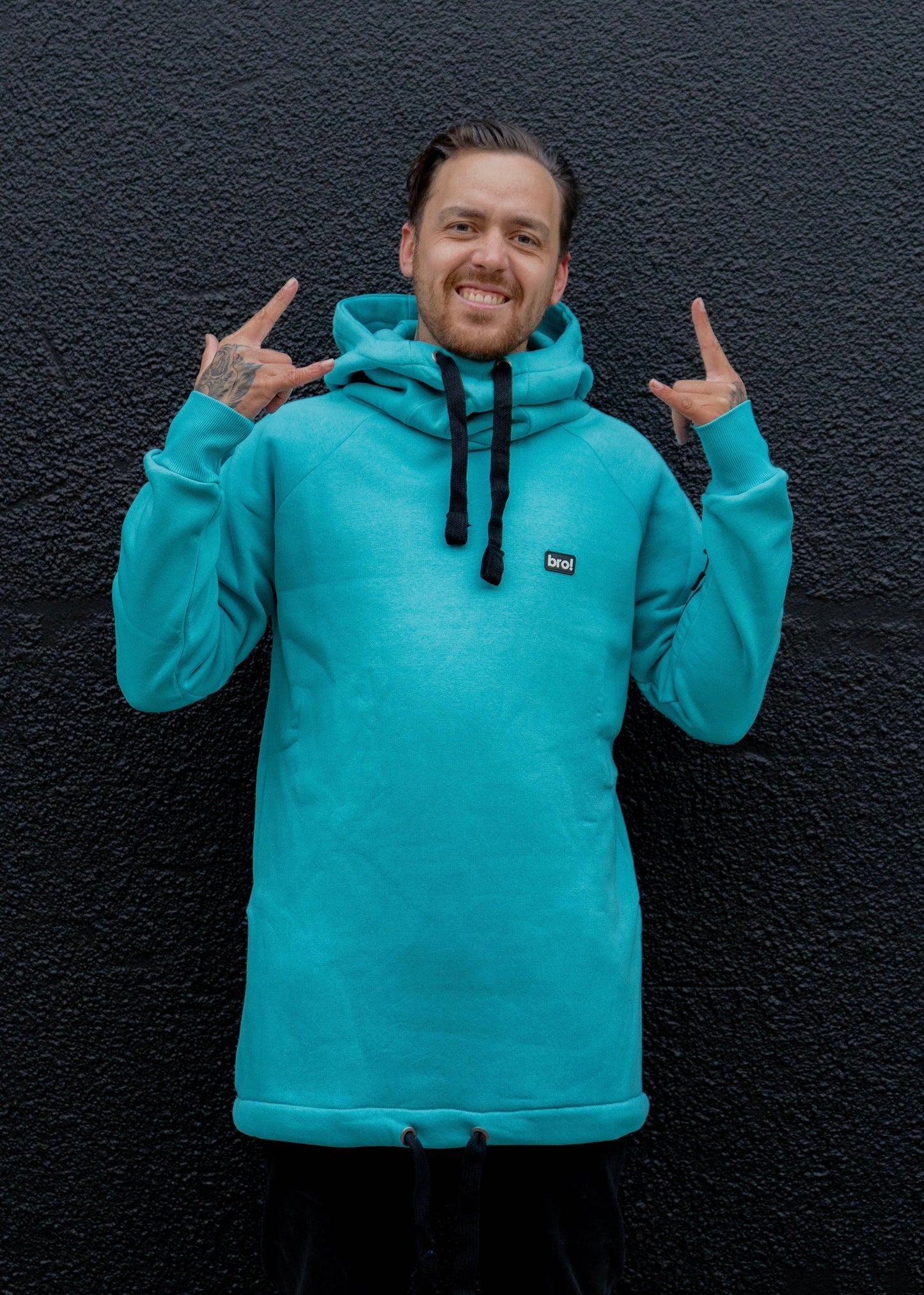 bro! chill n'shred hoodie (teal)