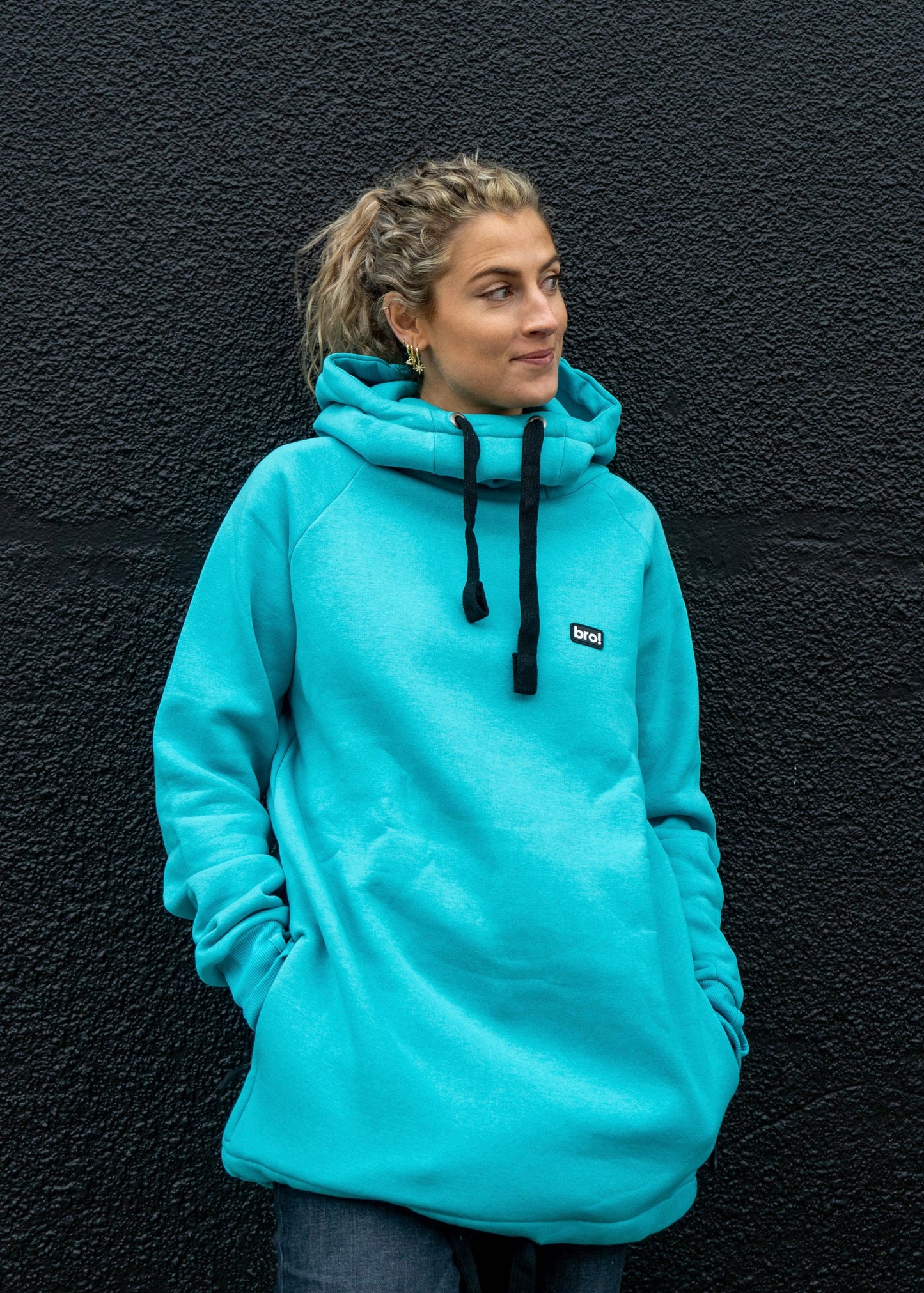 bro! chill n'shred hoodie (teal)