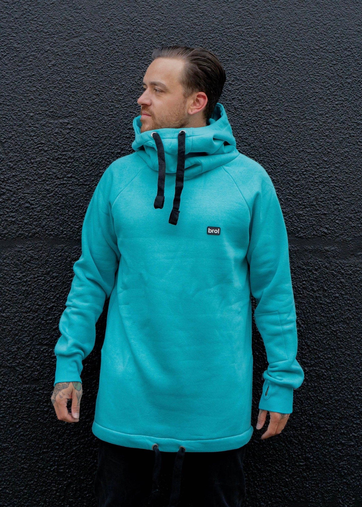 bro! chill n'shred hoodie (teal)