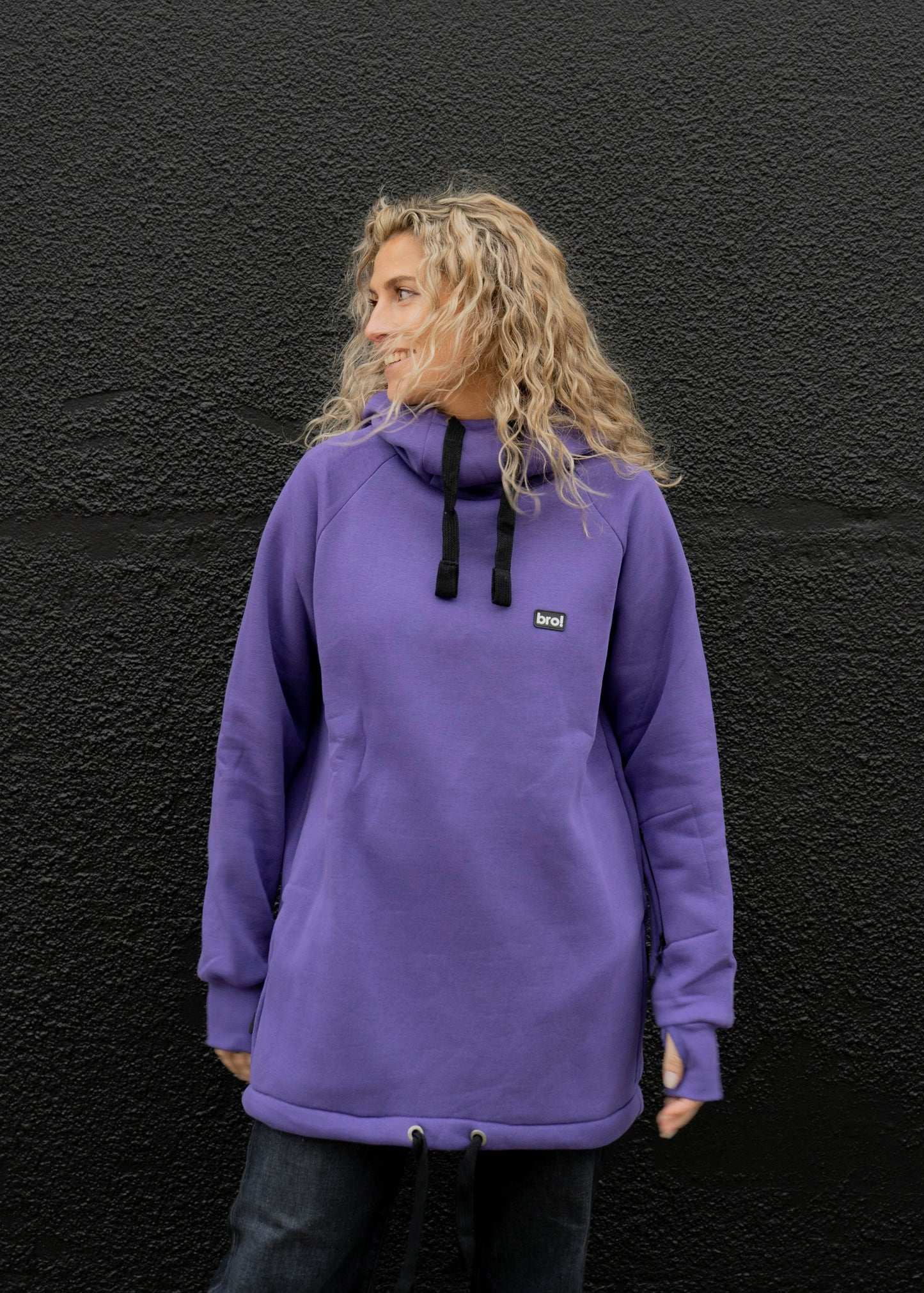 bro! chill n'shred hoodie (purple)