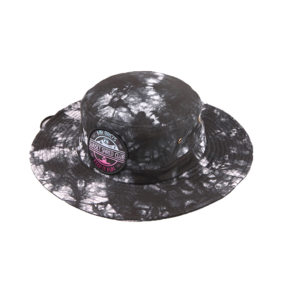 Sunset Shred Club Boonie (Tie-Dye Black)