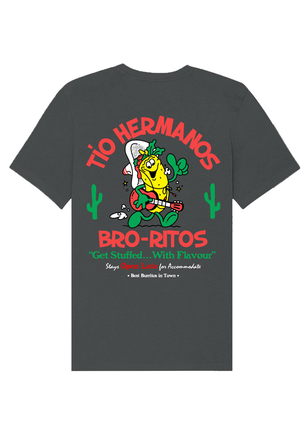 bro-ritos tee (charcoal)