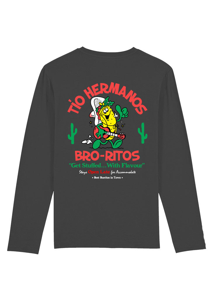 bro-ritos longsleeve (charcoal)