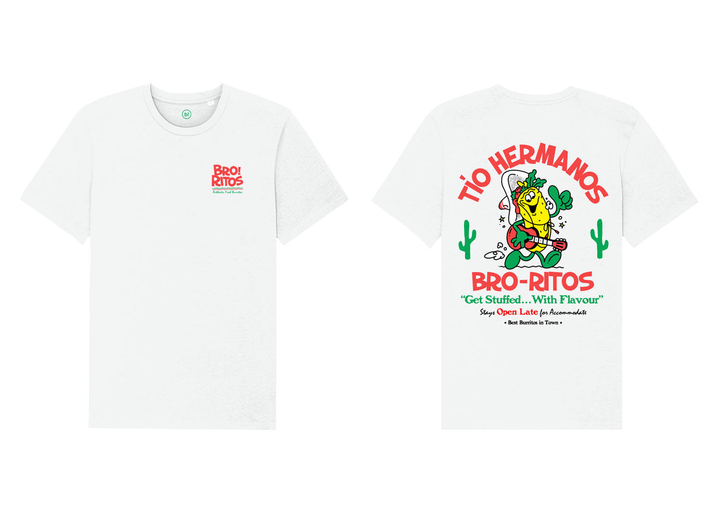 bro-ritos tee (white)