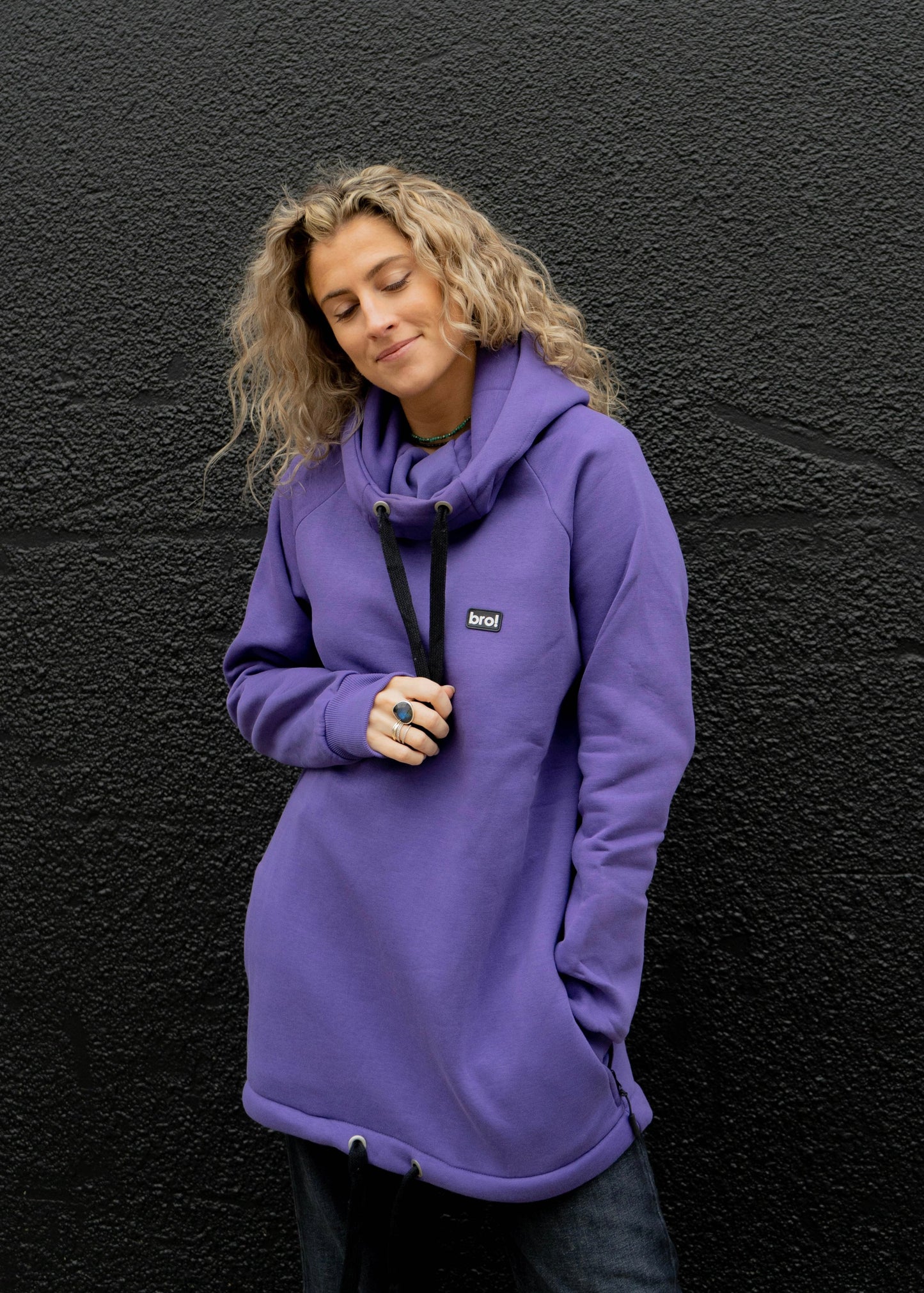 bro! chill n'shred hoodie (purple)