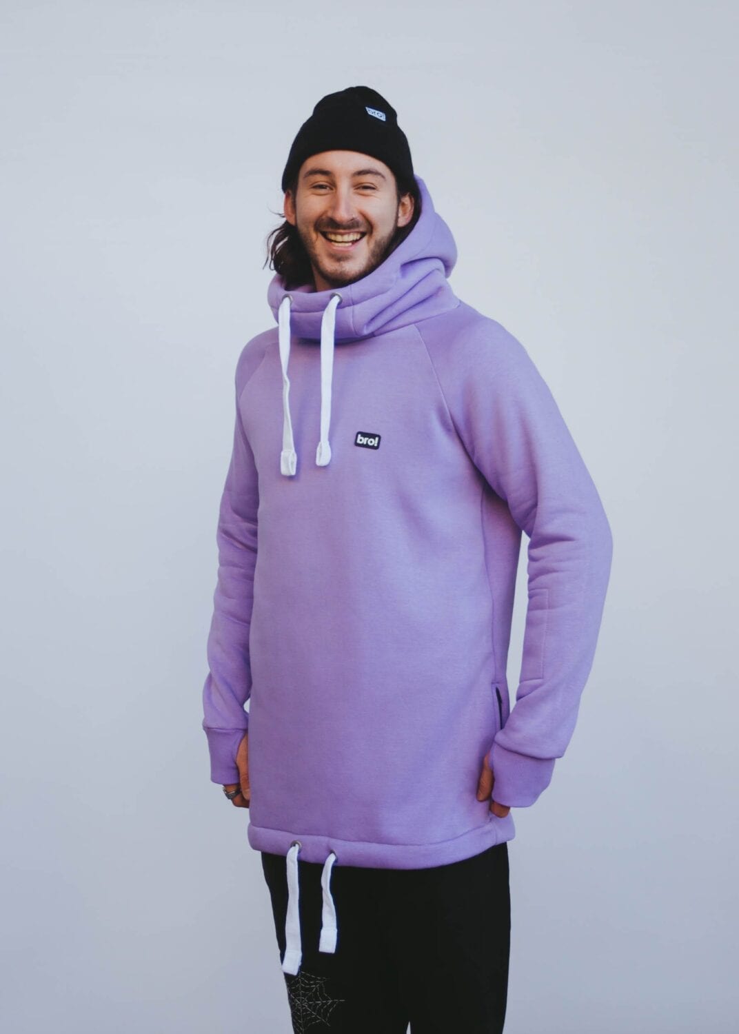 bro! chill n'shred hoodie (lavender)