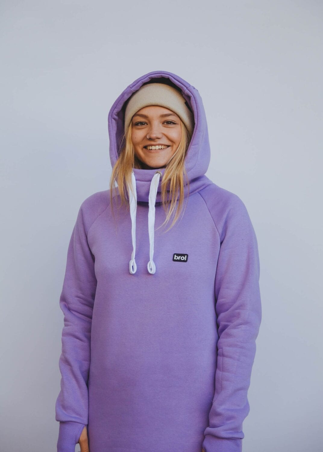 bro! chill n'shred hoodie (lavender)
