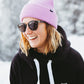 bro! waffle beanie (light rose)