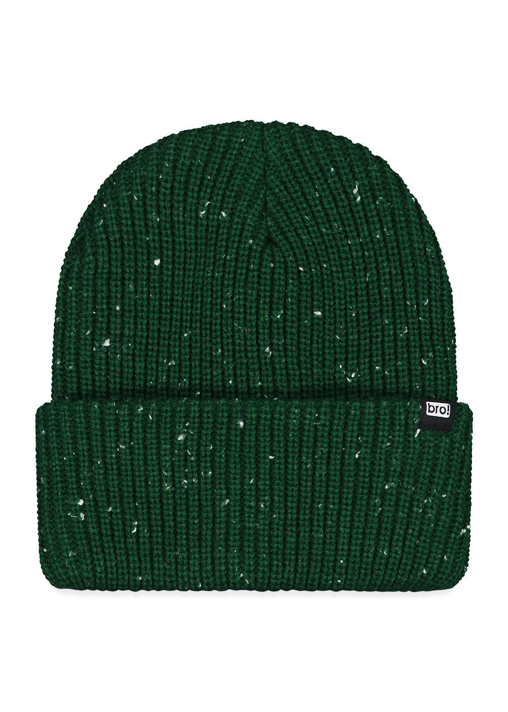 bro! waffle beanie (spruce green-white)