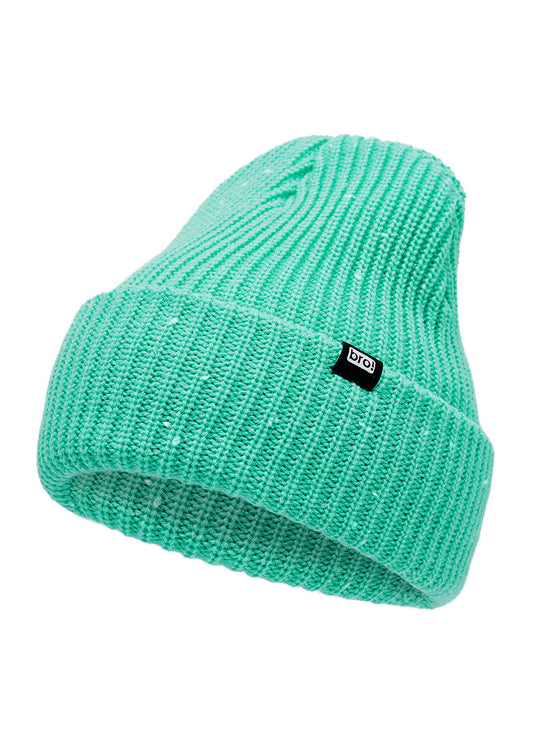 bro! waffle beanie (seafoam-white)