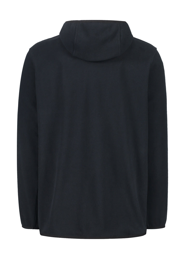 bro! zip fleece hoodie (black)