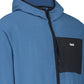 bro! zip fleece hoodie (slate blue)