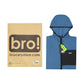 bro! zip fleece hoodie (slate blue)