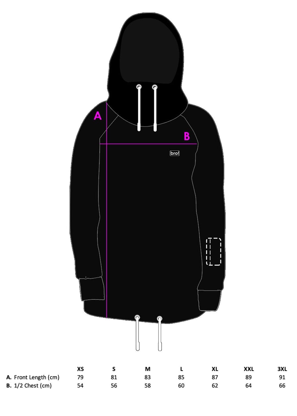 bro! chill n'shred hoodie (slate blue)