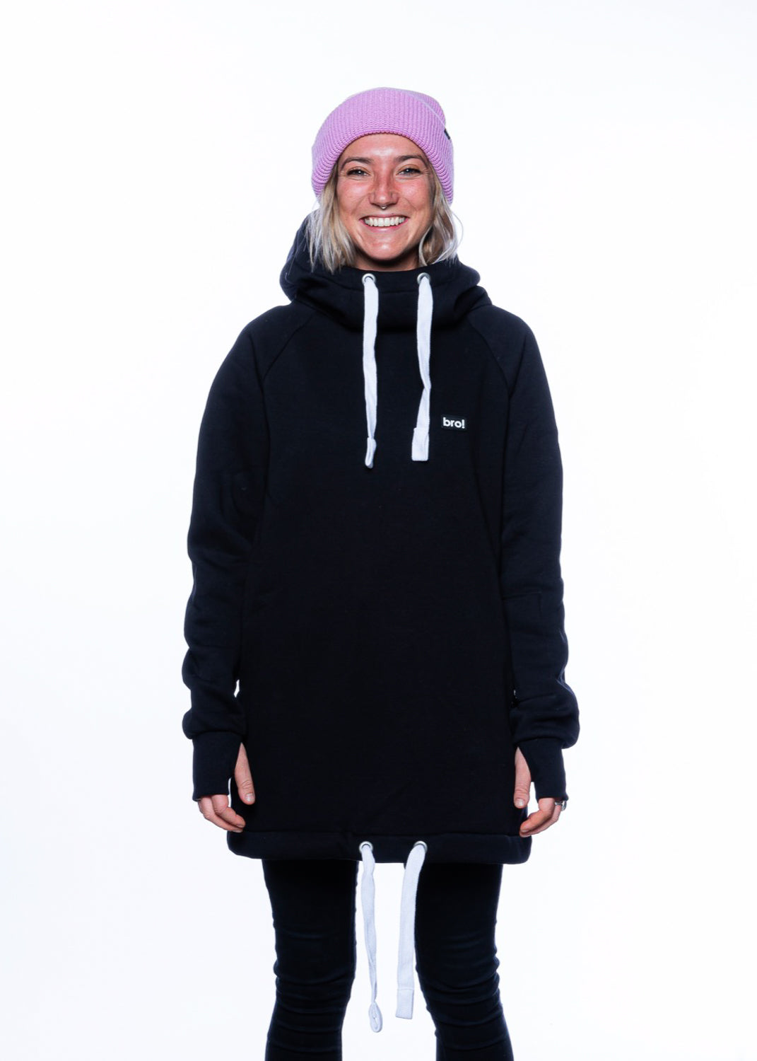 bro! chill n'shred hoodie (black)