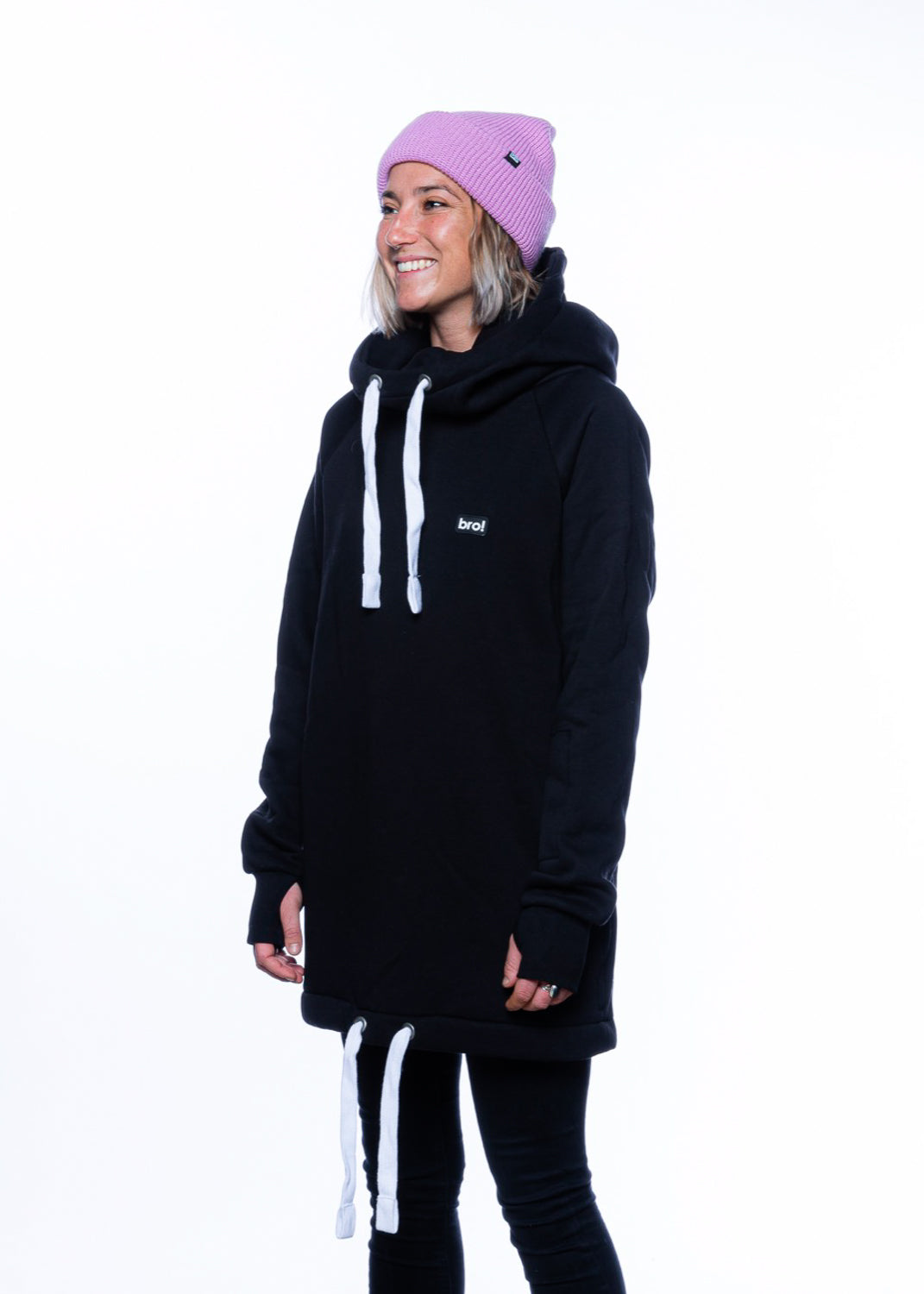 bro! chill n'shred hoodie (black)