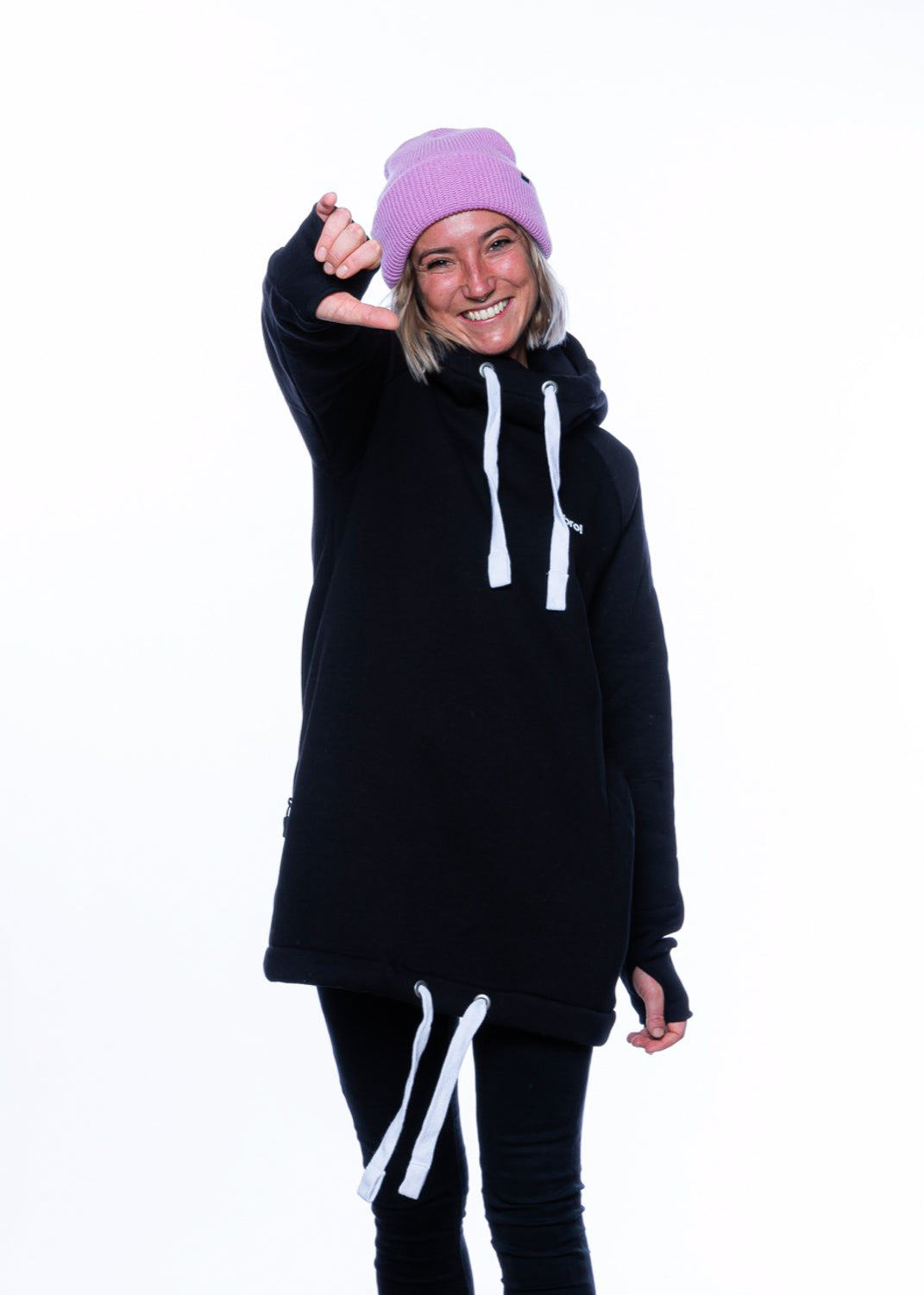 bro! chill n'shred hoodie (black)