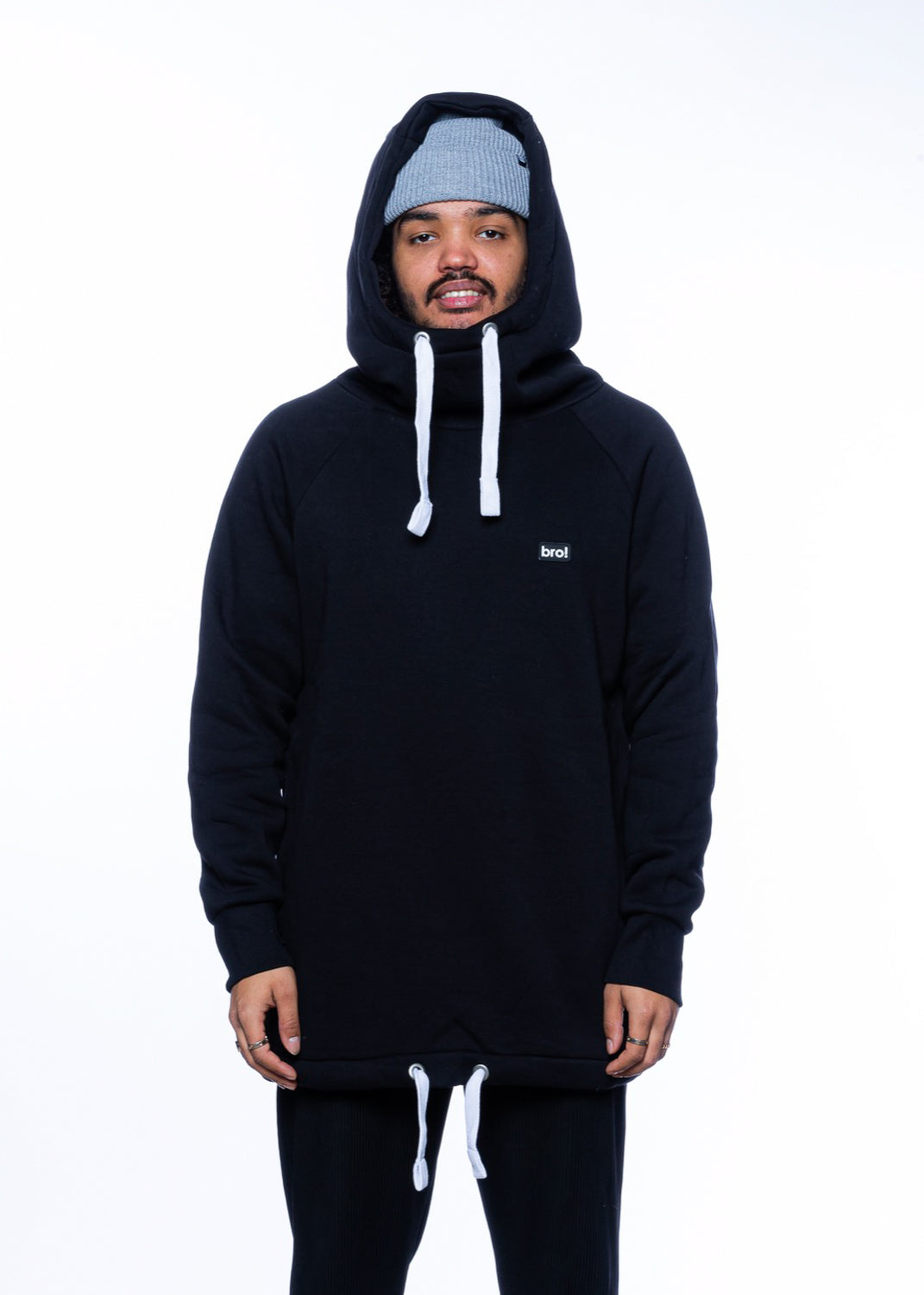 bro! chill n'shred hoodie (black)