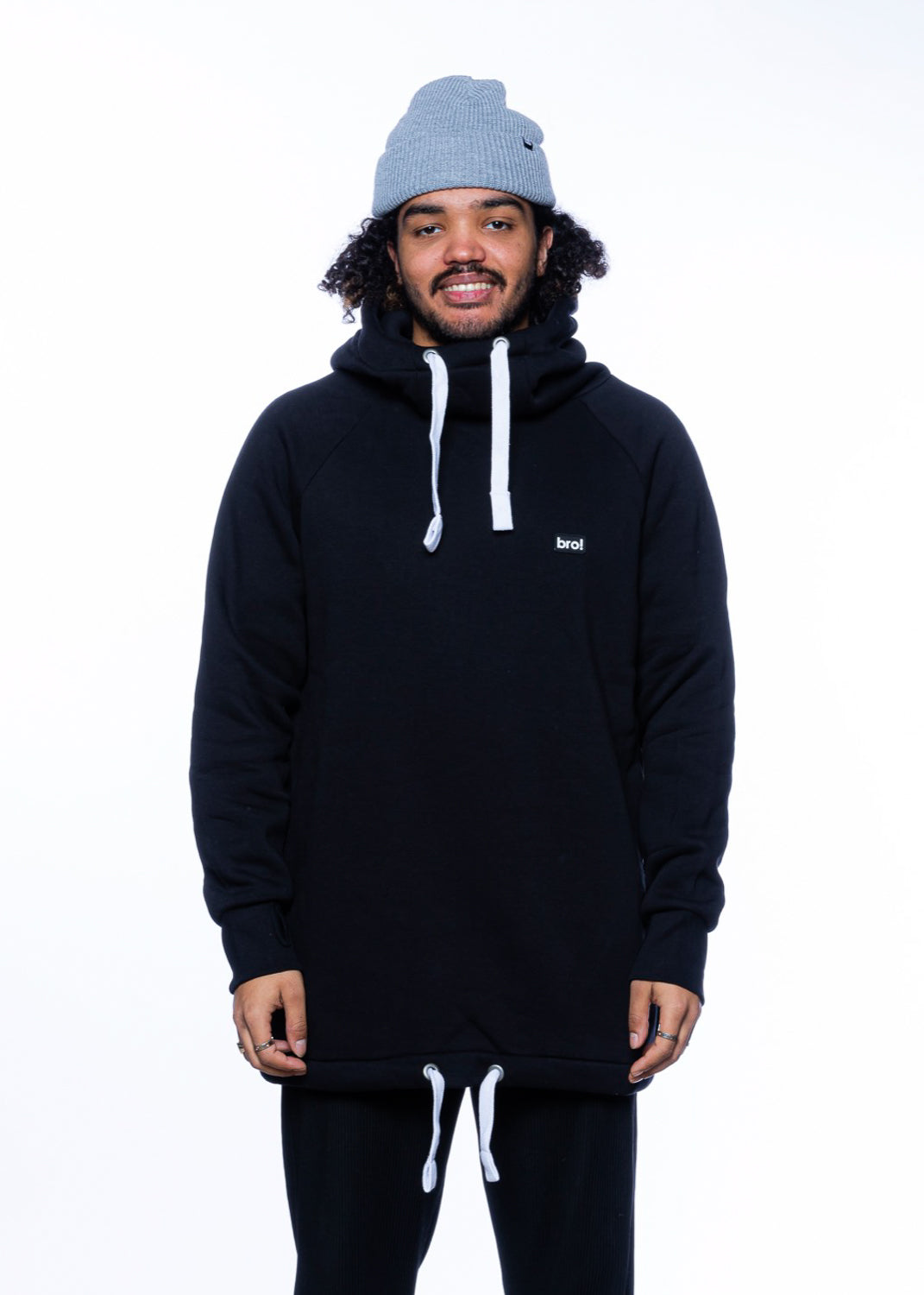 bro! chill n'shred hoodie (black)