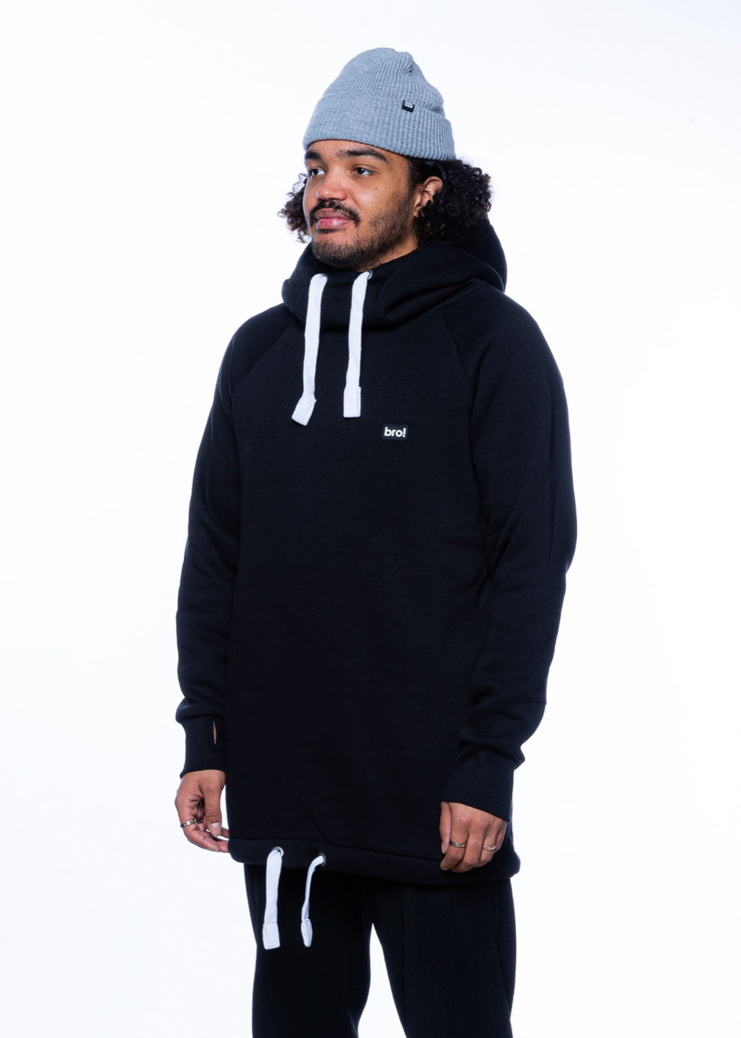 bro! chill n'shred hoodie (black)