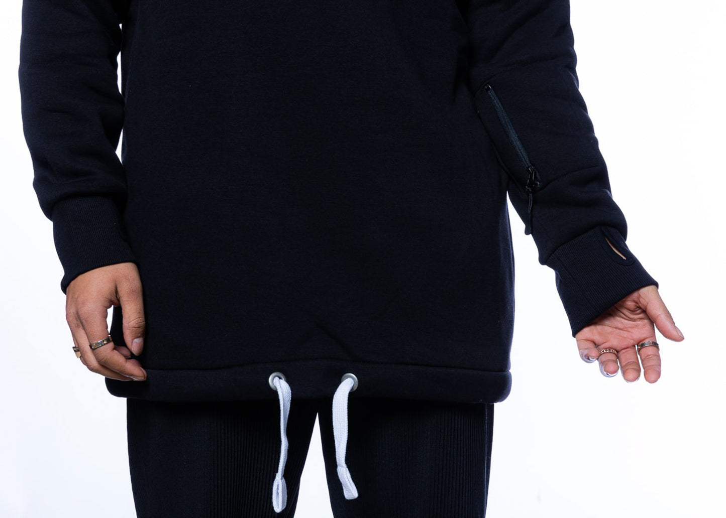 bro! chill n'shred hoodie (black)