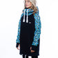 bro! chill n'shred hoodie (blue leopard)