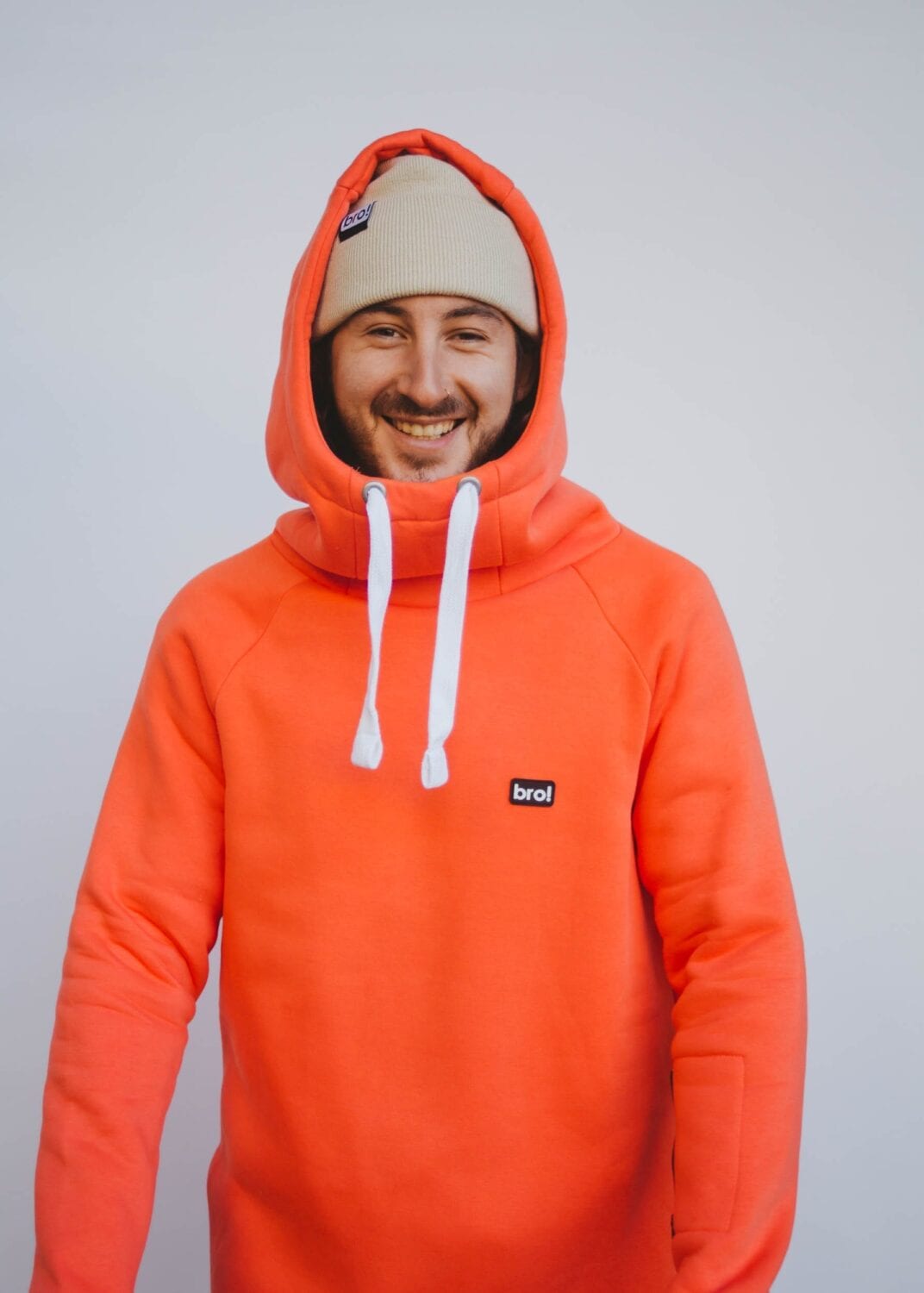 bro! chill n'shred hoodie (coral)