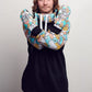 bro! chill n'shred hoodie (mountains)