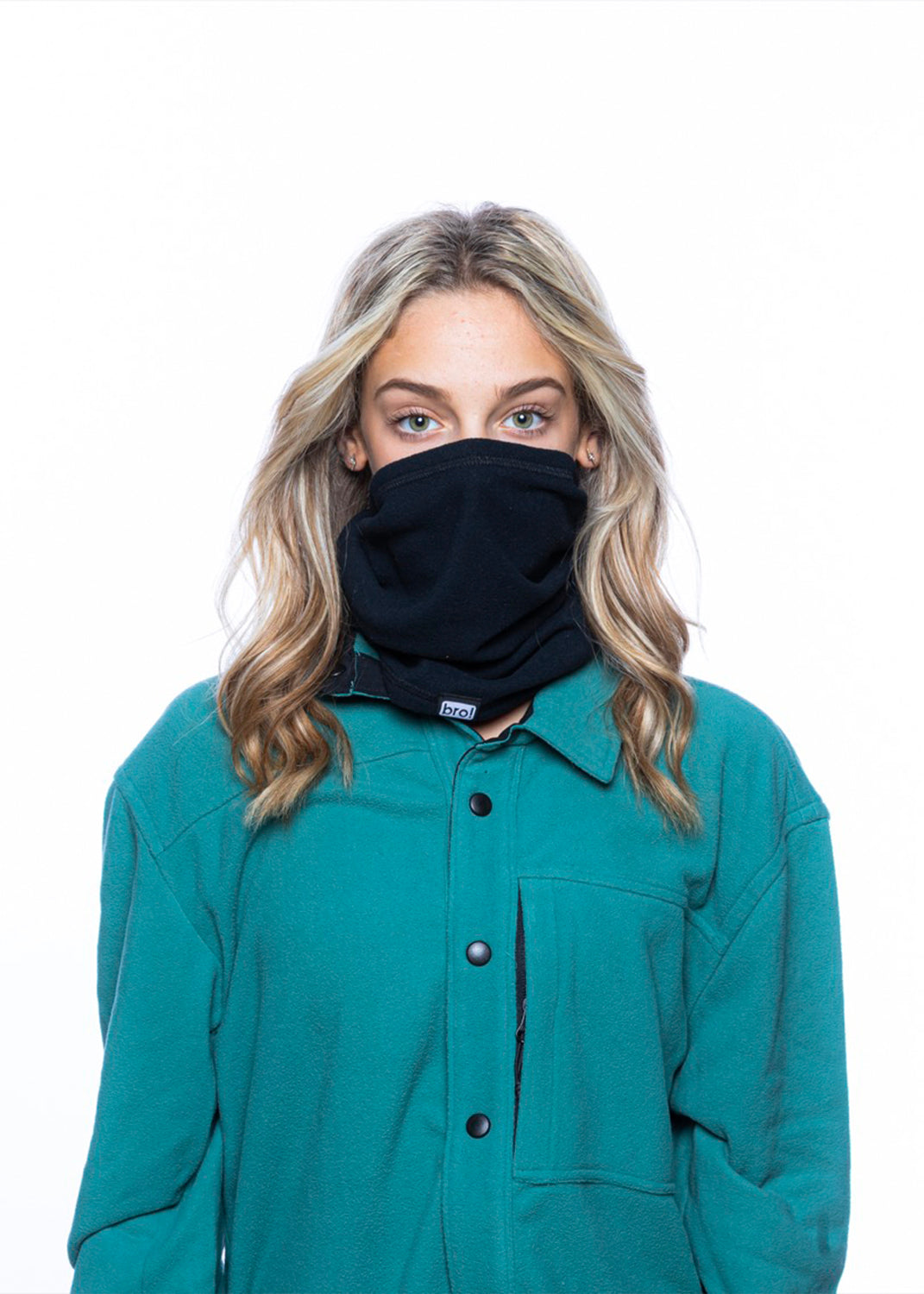 bro! fleece neckwarmer (black)