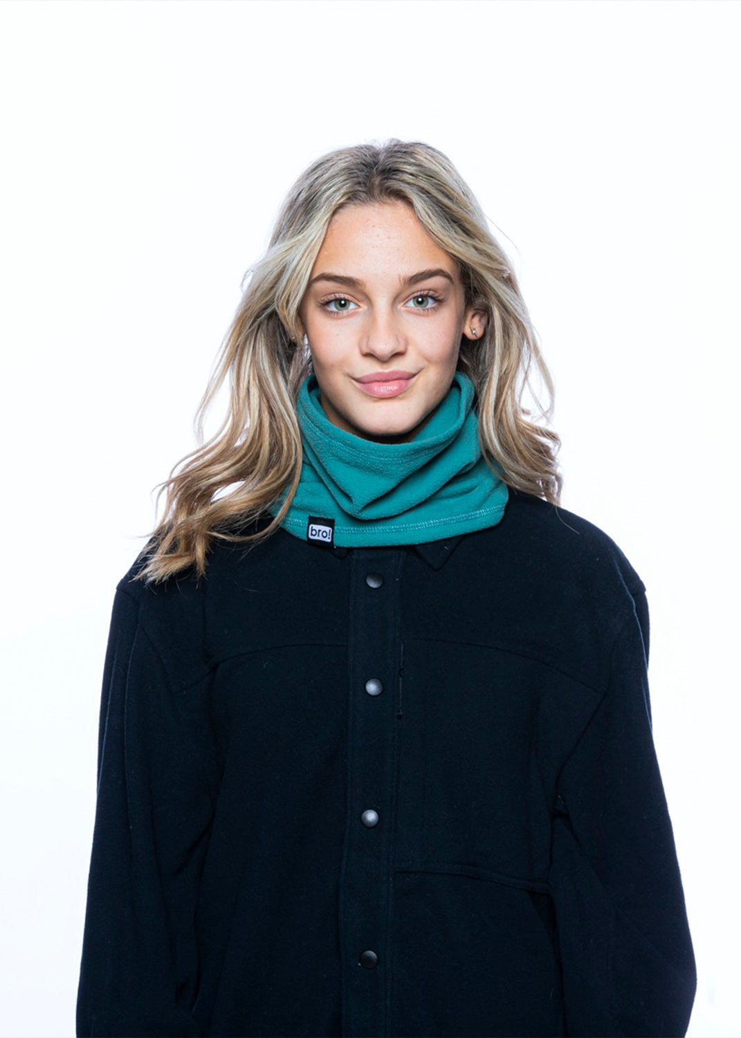 bro! fleece neckwarmer (spruce green)