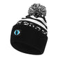 inverted wildcat bobble beanie