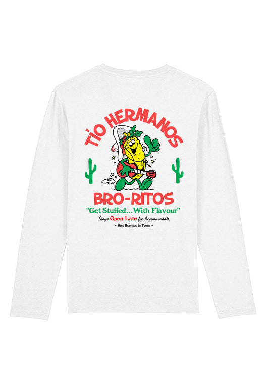 bro-ritos longsleeve (white)