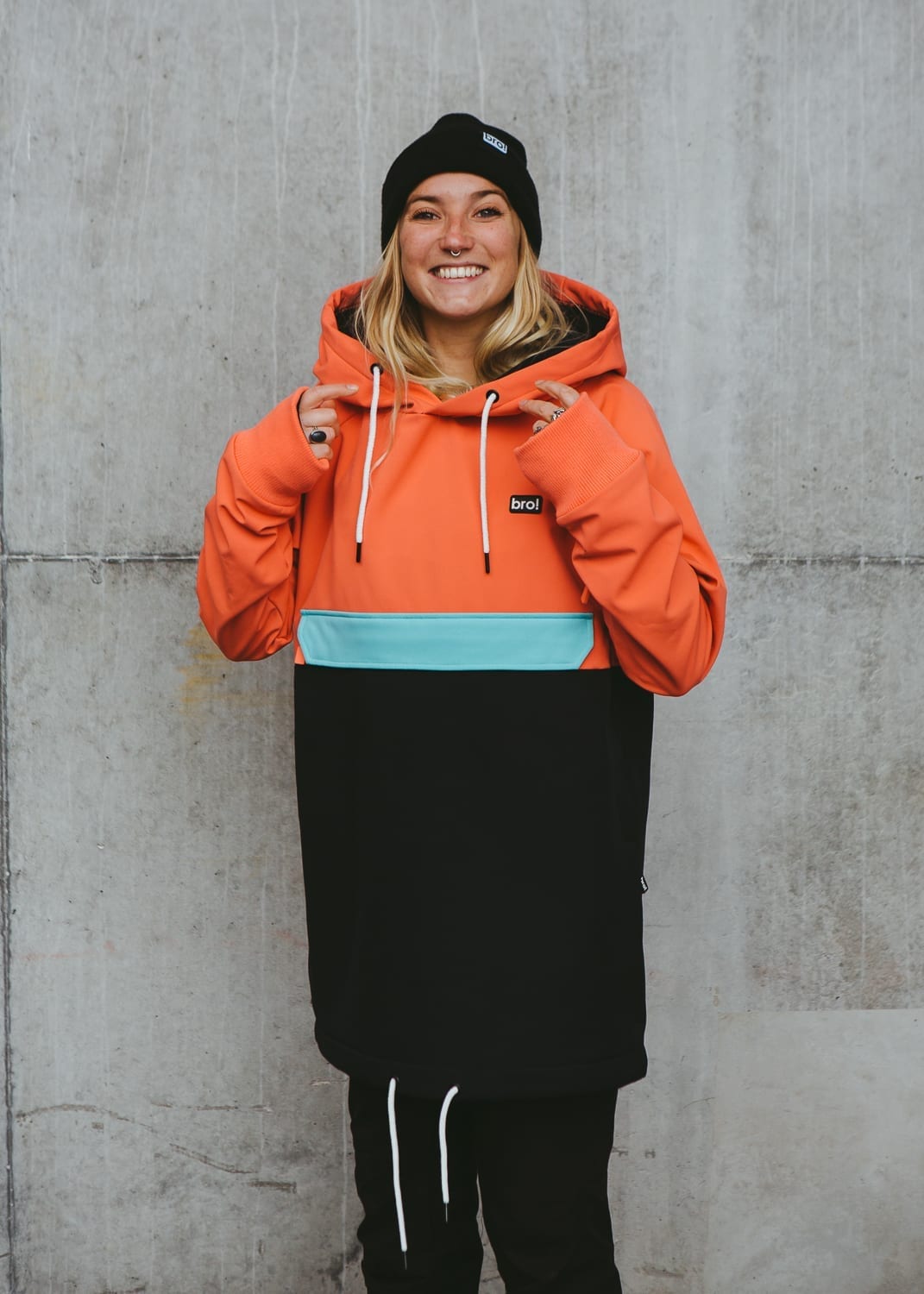 bro! ShredShell low (Coral-Black)
