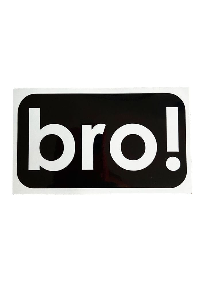 bro! vinyl decal (black)
