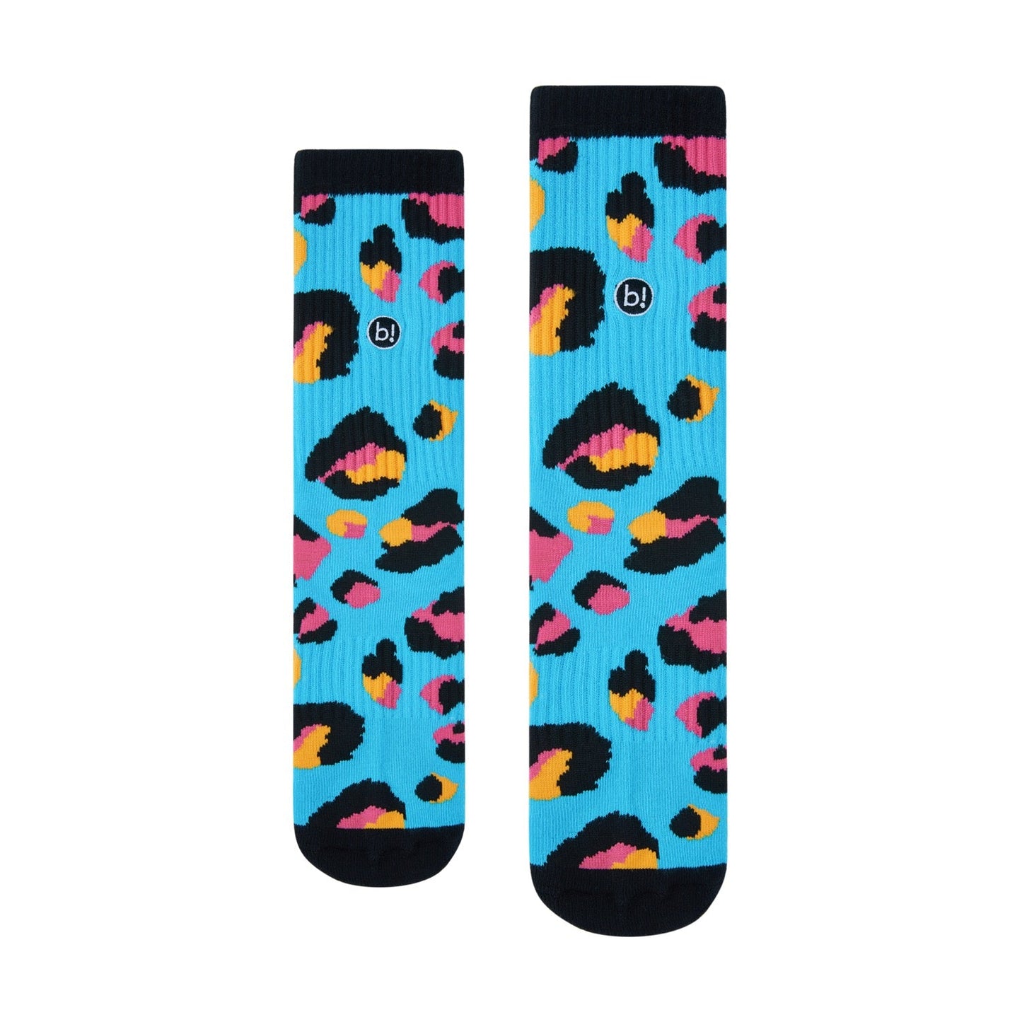 bro! socks (blue leopard)