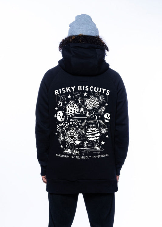 bro! chill n'shred hoodie (Risky Biscuits)
