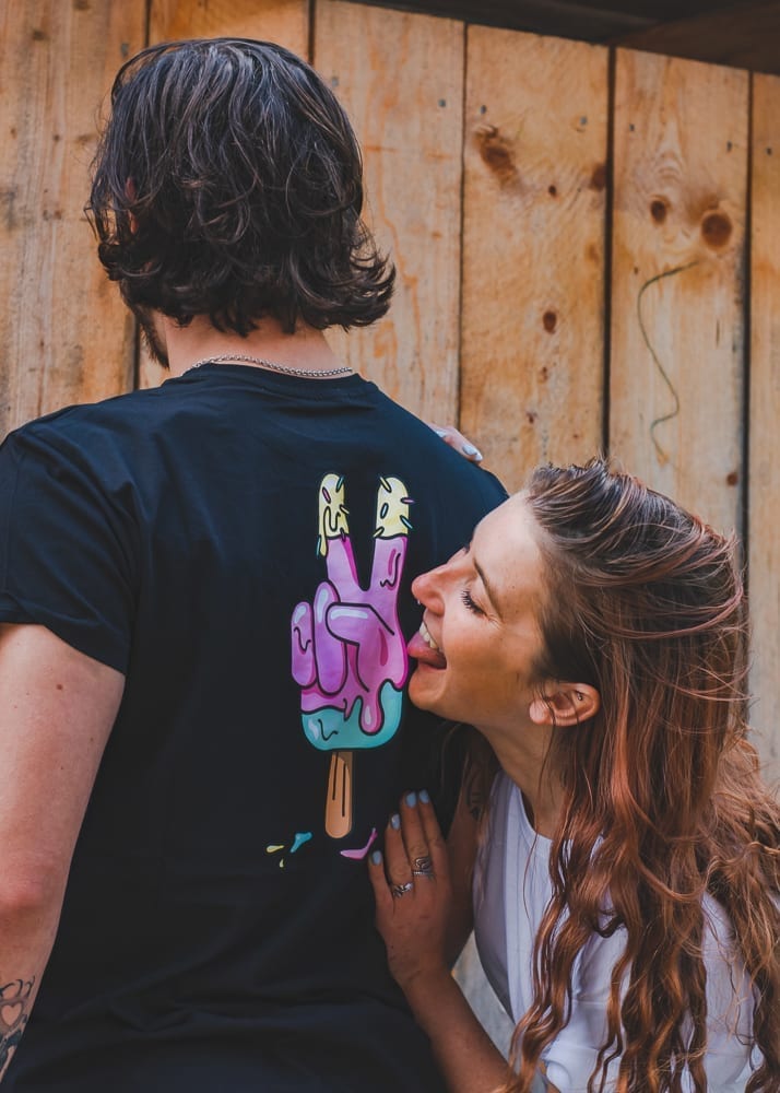 Peace Lolly T-Shirt (Black)